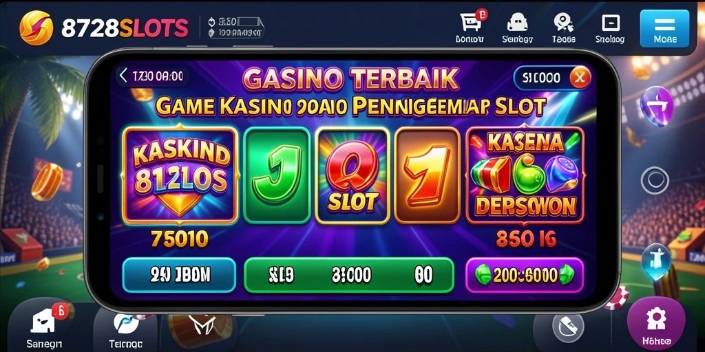 Tampilan gameplay 8728SLOTS dengan grafis yang menawan dan fitur bonus yang menarik.