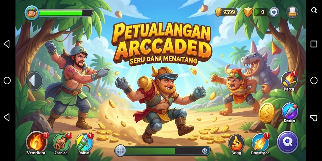 Screenshot gameplay <strong>9399</strong> yang penuh aksi dan tantangan seru.