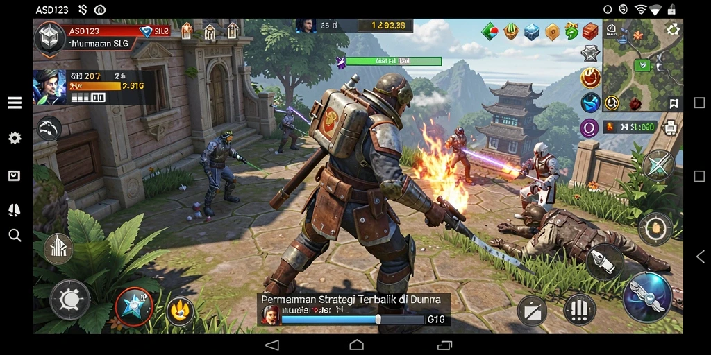 Tampilan gameplay <strong>ASD123</strong> yang memukau dengan aksi SLG yang intens.