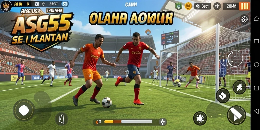 Tampilan gameplay seru dari ASG55 saat pertandingan olahraga.