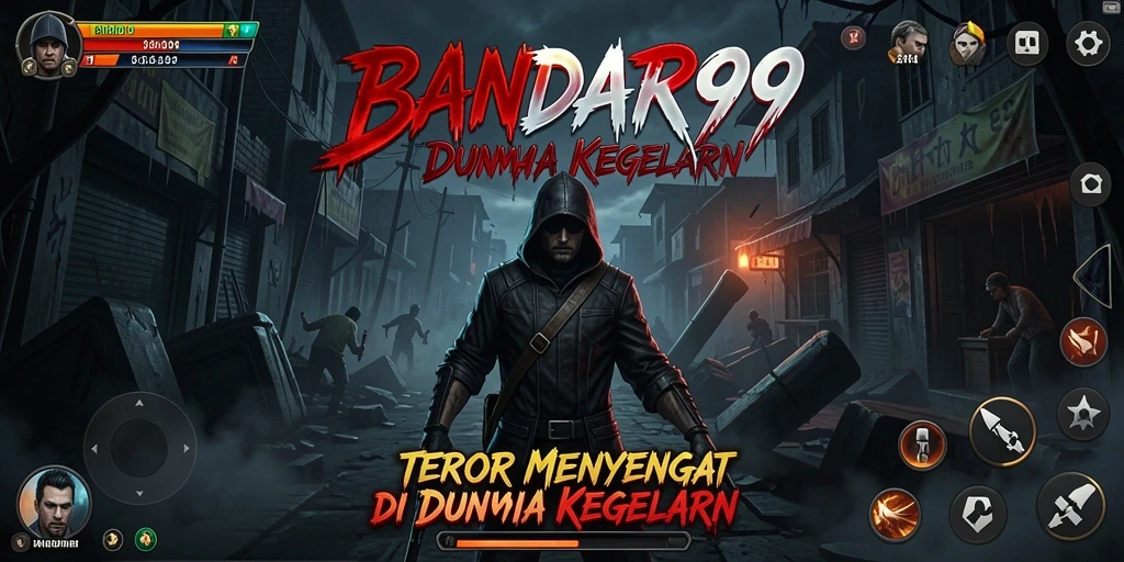 Tampilan gameplay mencekam dalam BANDAR99 dengan suasana Horror yang kuat.