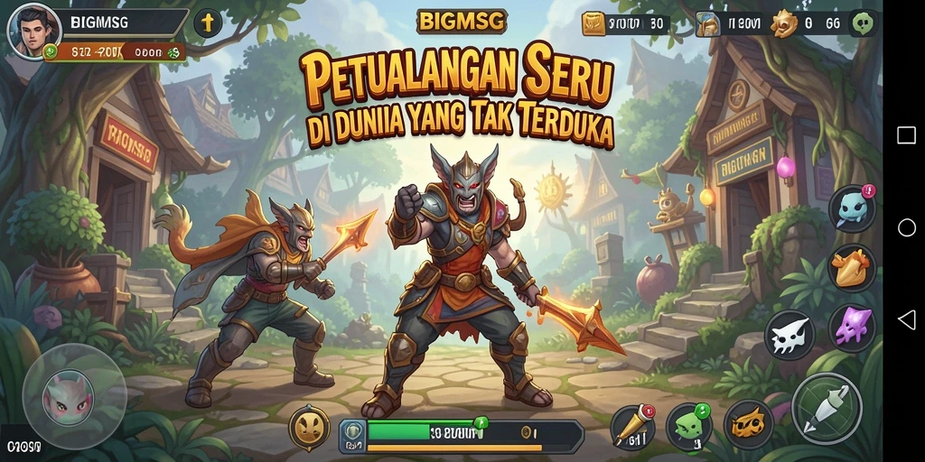 Tampilan gameplay seru yang memikat dan penuh petualangan.