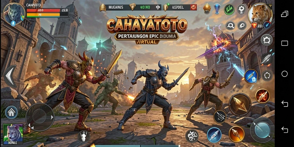 Gameplay seru CAHAYATOTO dengan aksi pertarungan yang mendebarkan.