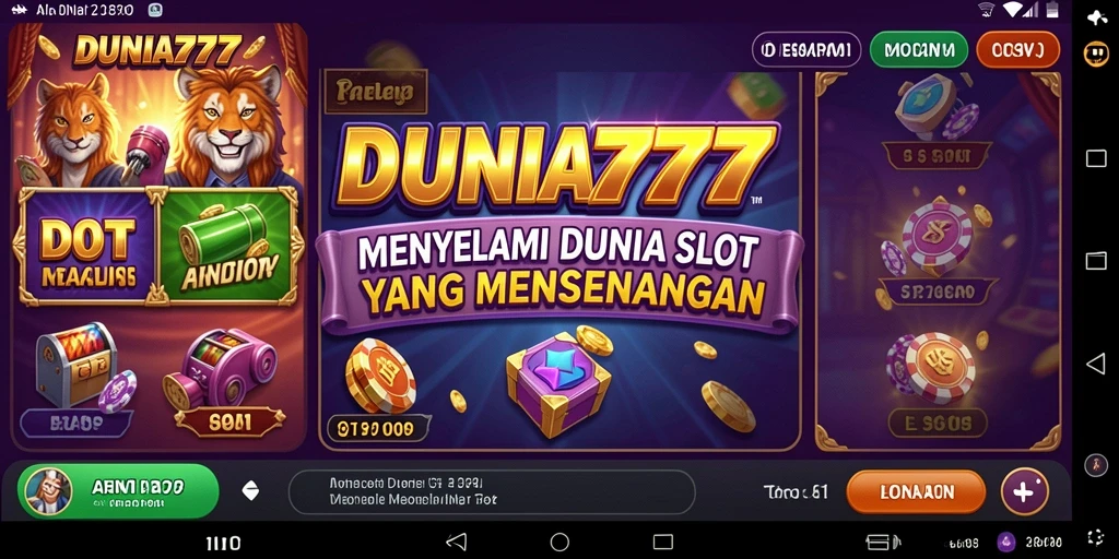 Tangkapan layar gameplay DUNIA777 yang menampilkan keseruan slot.