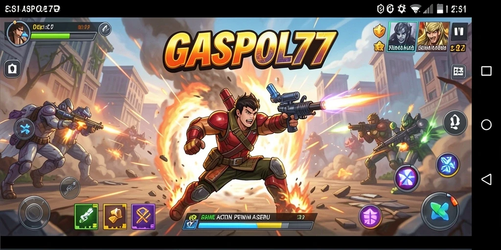 Tampilan aksi seru dalam gameplay GASPOL77 yang memukau.