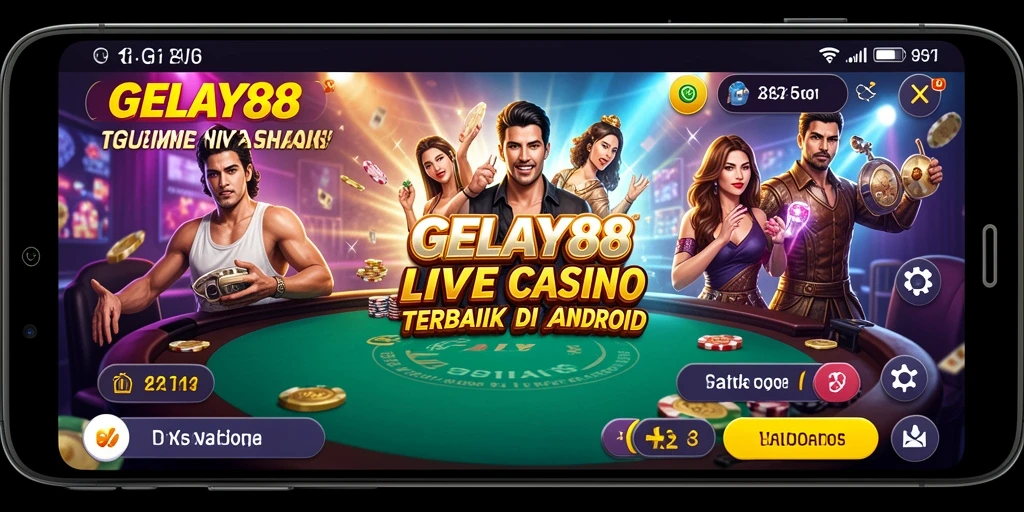 Screenshot gameplay GELAY88 menampilkan dealer dan suasana kasino yang mendebarkan.