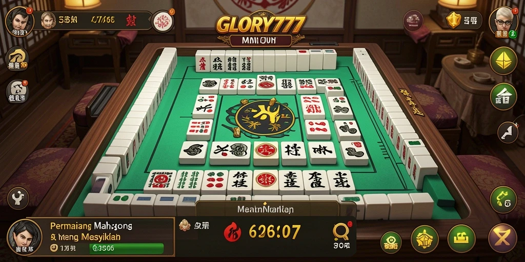 Tampilan menarik dari gameplay Mahjong yang mendebarkan.