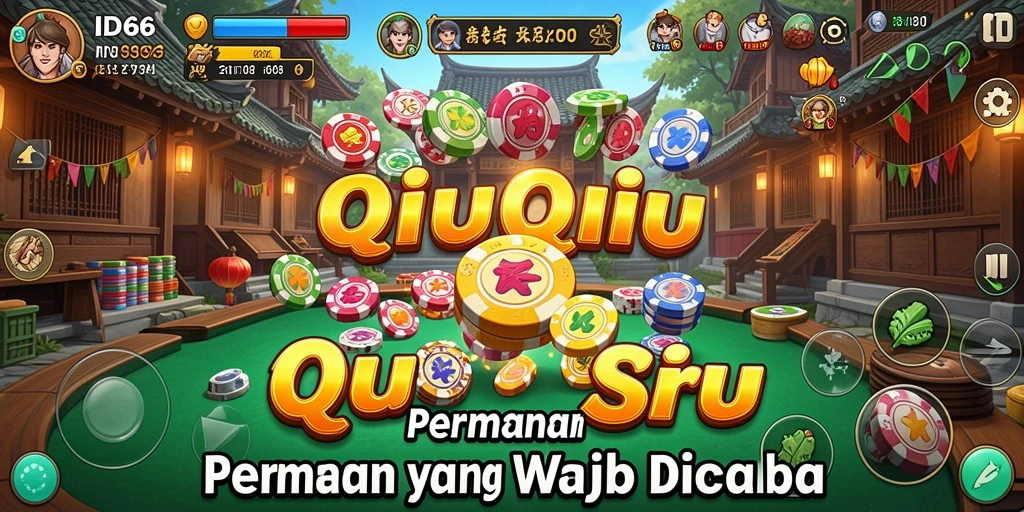 Tampilan permainan QiuQiu yang seru dan kompetitif.