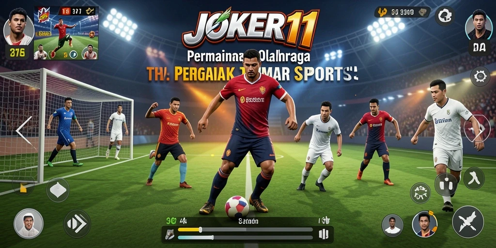 Tampilan screenshot utama JOKER11 menampilkan aksi kompetitif dalam olahraga.