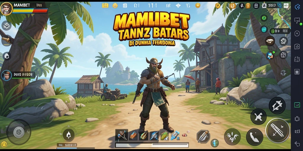 Tampilan gameplay MAMIBET yang menampilkan dunia terbuka yang penuh petualangan.