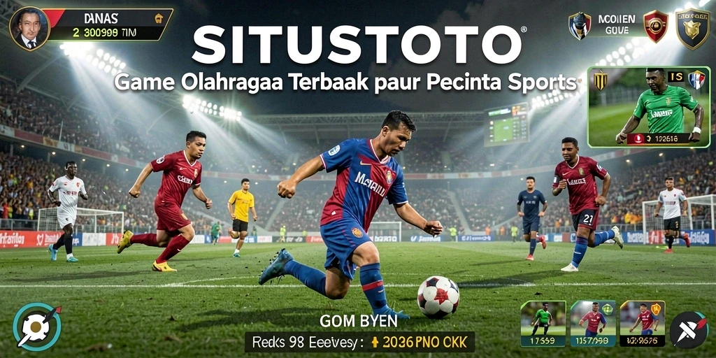 Tampilan gameplay SITUSTOTO yang mendebarkan di lapangan olahraga.