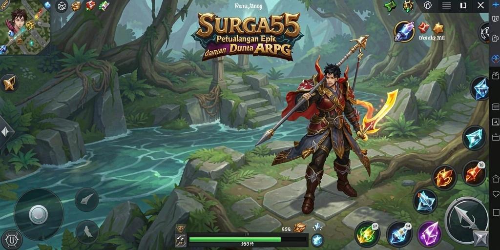 Tampilan menarik dari gameplay ARPG di SURGA55 dengan aksi seru.