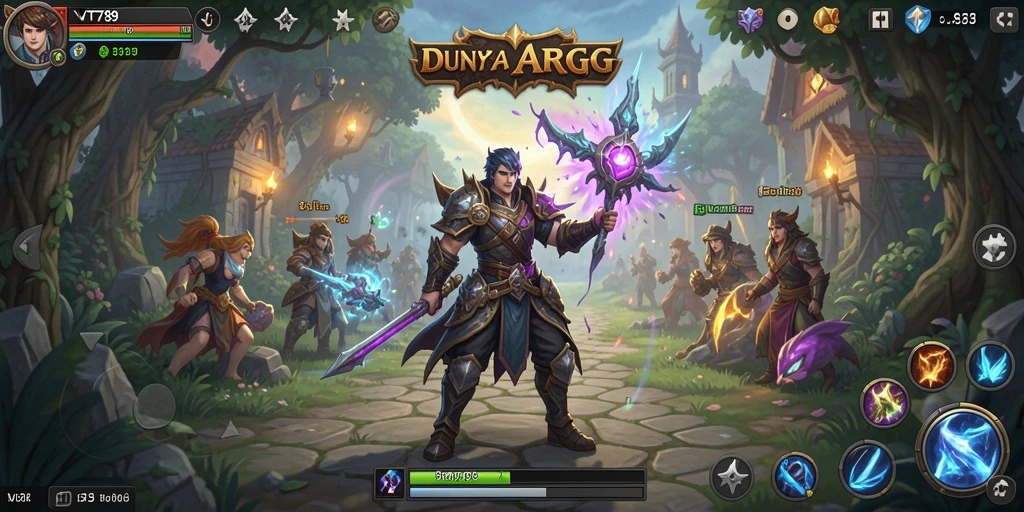 Tampilan gameplay seru dari VT789 dalam dunia ARPG.