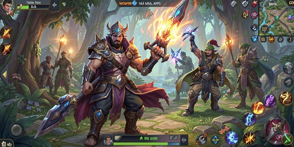 Gameplay seru dan dinamis dalam dunia ARPG WOW99.